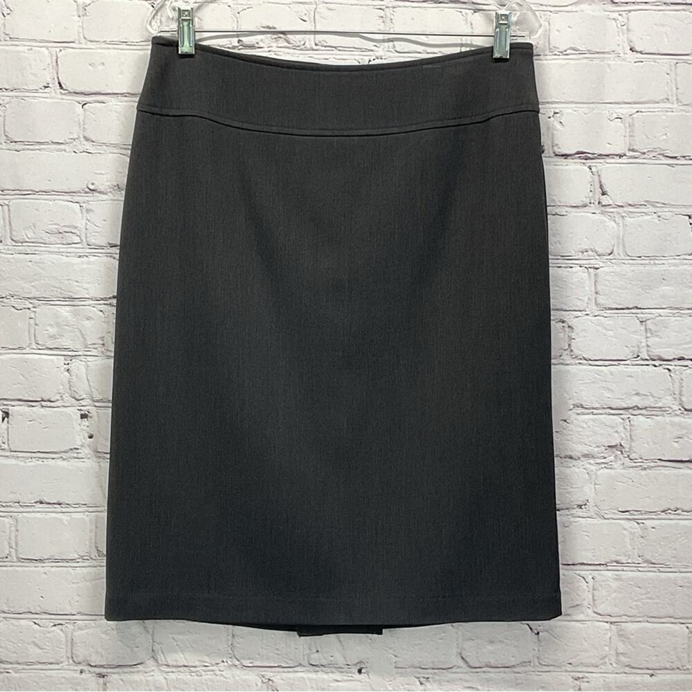 Tribella Pencil Skirt Women's Size 8 Gray Business Casual Travel Academia Career